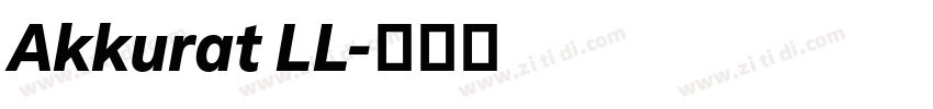 Akkurat LL字体转换